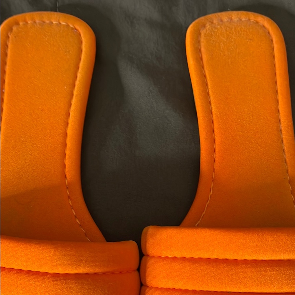 Vibrant Orange 11/43 Slide Sandals - Picture 4 of 8
